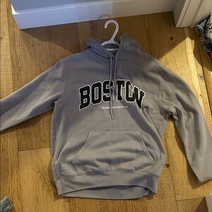 Gray Boston Hoodie